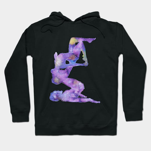 Acro Yoga Nebula Hoodie by LaBellaCiambella